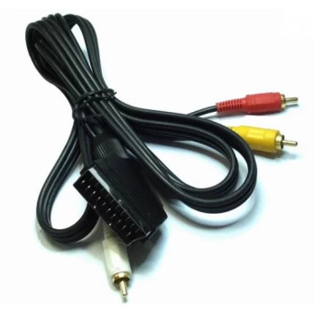 eSTAR Cable Black SCART - 3RCA Black