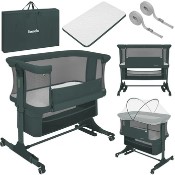 3-in-1 lovytė Lionelo Jodie Green Graphite