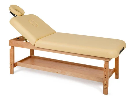 Medinis gultas ALEXA COMFY BASE K533, smėlio spalvos