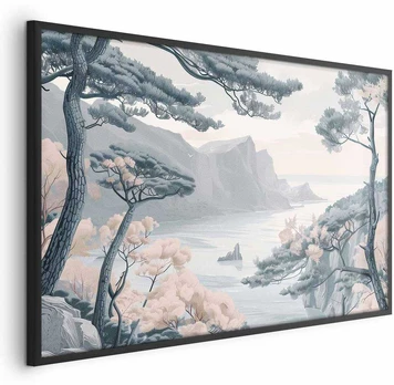 Artgeist Plakatas - Mėlyna Coast in Delicate Colors