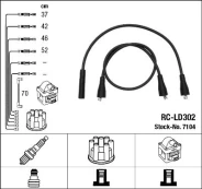 Uždegimo laido komplektas NGK 7104 kaina