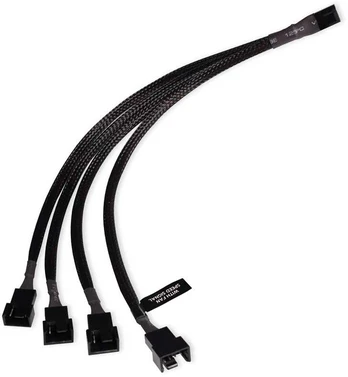 Alphacool Y-Splitter 4-Pin auf 4x 4-Pin PWM 30cm - juodas