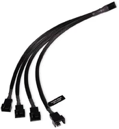 Alphacool Y-Splitter 4-Pin auf 4x 4-Pin PWM 30cm - juodas kaina