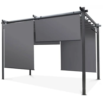 Pavėsinė Pergola SPRINT PLUS 290x395 cm, Anthracite/Grey