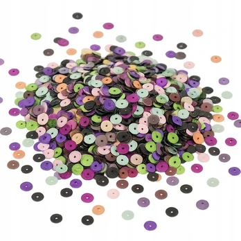 Cekini 6 mm, 500g (37500 vnt.) - spalvų mišinys
