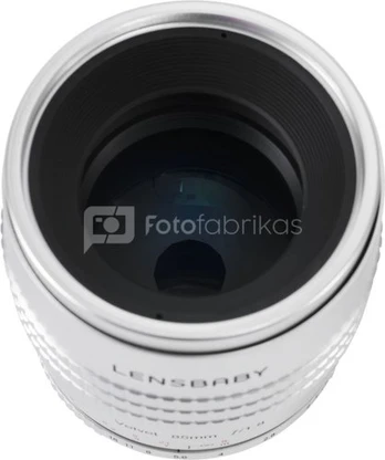 Lensbaby Velvet 85 silver Canon EF