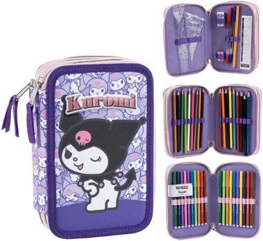 CERDÁ Hello Kitty Kuromi triple pencil case