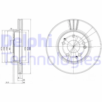 Stabdžių diskas DELPHI BG2772