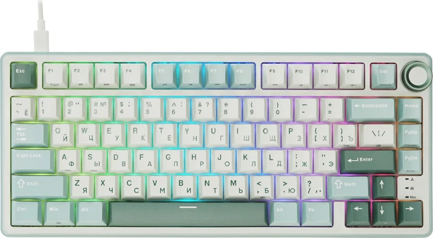 ROYAL KLUDGE R75 Sky Cyan, K Silver Switch, RU