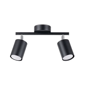 Taškinis šviestuvas SOLLUX LEMMI 2 BLACK, 2xGU10 Led max 12W