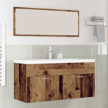 Vonios spintelė su stalčių Senovinis medis 100 x 38,5 x 46 cm