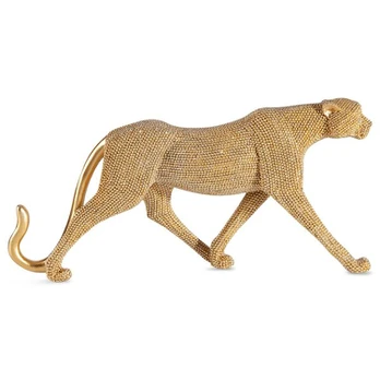 Dekoratyvinė statulėlė puma, 31 x 6 x 15 cm, auksinė – ELDO