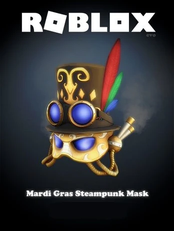 Roblox Mardi Gras Steampunk Mask DLC