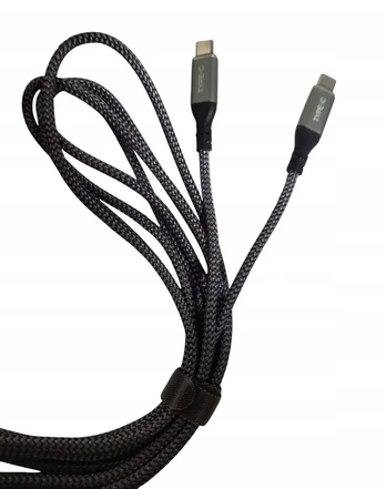 Usb-c - usb-c 60w 3m pilkas kabelis (highwings)