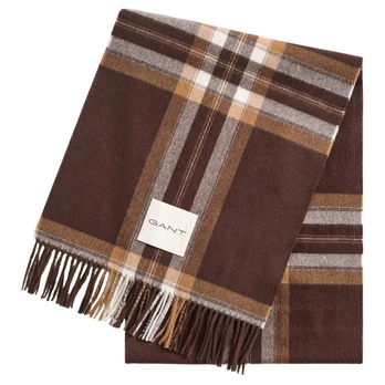 Šalikas moterims, Ruda, Tartan check wool scarf