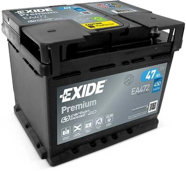 EXIDE Premium EA472 47Ah 450A (EN) 12V akumuliatorius