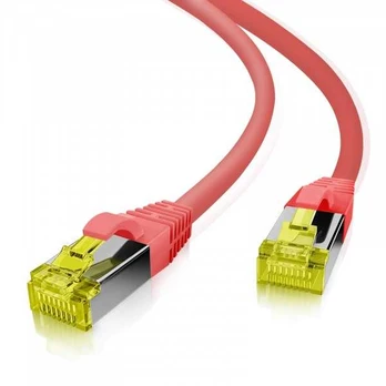 helos Patchkabel Cat 6a Superflex S/FTP RJ45 raudona 3m AWG27/7 GHMT
