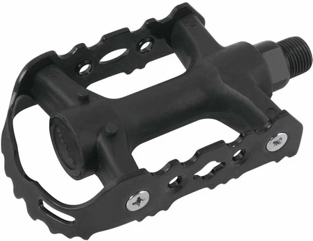 Pedalai FORCE 931 (plienas/plastikas, juodi)
