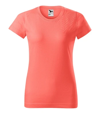 Moteriški Marškinėliai MALFINI Basic 134 Coral, 160g/m2