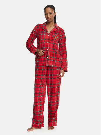 LAUREN RALPH LAUREN Pižama ILN92552F Raudona Regular Fit