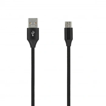 SEEK TOTI USB A to Micro USB, 2m Braided cable 2A, Juodas (Juodas)
