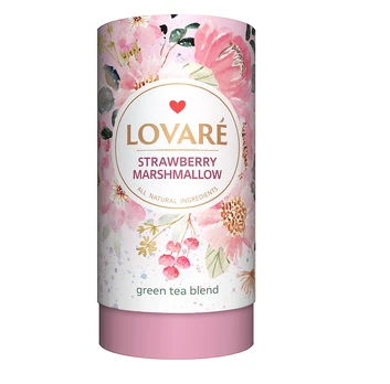 LOVARE TUBA STRAWBERRY MARSHMALLOW braškinė 80g.