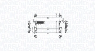 Radiatorius, variklio aušinimas MAGNETI MARELLI 350213215100