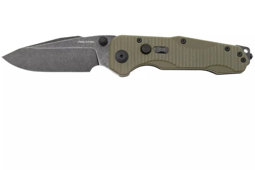 Real Steel Evolution Ironclad sulenkiamas peilis, žalias 7911BG