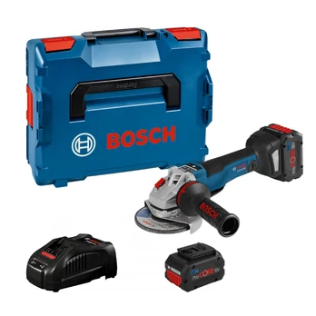 Bosch GWS 18V-10 PSC 2x5.5Ah Pc GAL 1880CV, L-boxx