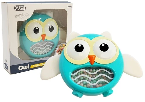 Lean Toys Kramtukas barškutis pelėda