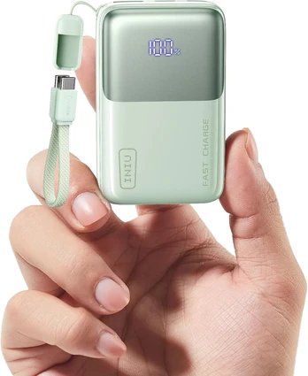 INIU išorinis akumuliatorius 10000 mAh, 45 W, USB-C PD, mini dydžio, P50