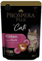 Prospera Plus Kitten Kapsička kachna a zelené fazolky 85g