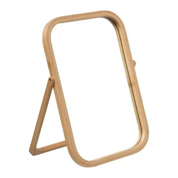 Žalias HARMONY cosmetic mirror, 28 x 35 cm, bamboo