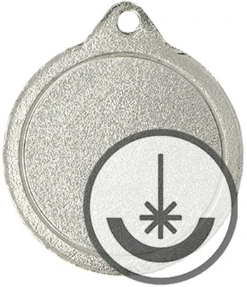 Detal Medal grawerowany laserem- RMI