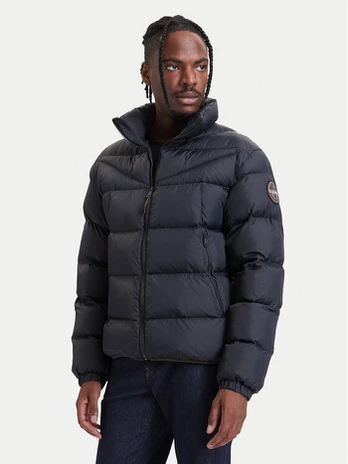 Napapijri Žieminė striukė A-Molveno NP0A88V3 Juoda Relaxed Fit