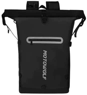 Kuprinė MotoWolf Juodas MB3B, su integruota gertuve, 21 L