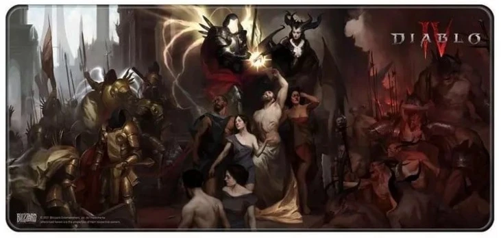 Diablo IV - Inarius and Lilith mousepad  XL