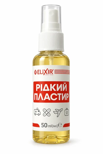 Elixir skystas pleistras-purškalas, 50 ml