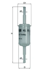Kuro filtras MAHLE KL15