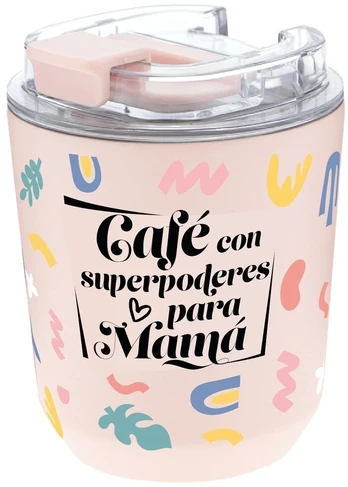 Aurea Vaso termico Cafe Con Superpoderes Para Mama 280ml