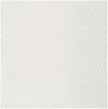 Beliani Kilimas TWYNAM, lūžtanti balta, 160 × 160 cm