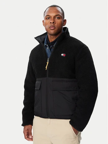 Tommy Jeans Demisezoninė striukė Essential DM0DM23227 Juoda Regular Fit