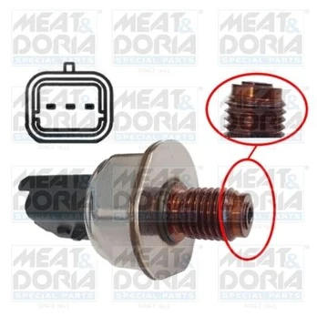 Jutiklis, degalų slėgis MEATDORIA 9224