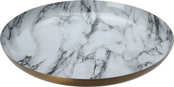 Padėklas Marble A04610330, balta/pilka
