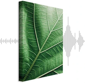 Artgeist Paveikslas - Malachite Leaf (1 Part) Vertical