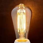 "Lindby" LED lemputė, "Rustika", E27, 6 W, gintarinė, 1 800 K