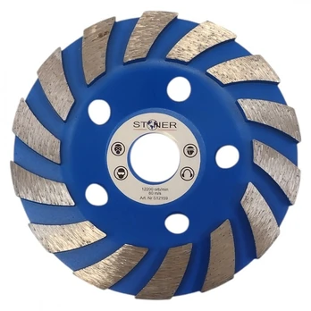 Profesionalus deimantinis šlifavimo diskas betonui 125mm, 22.2mm, TURBO