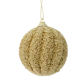 Kalėdinis eglės žaisliukas BAUBLES SUGAR, auksinės sp., 8 cm, 1 vnt