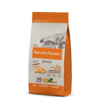 Nature's Variety Selected Kitten Free Range vištiena 7kg