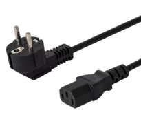 Savio Schuko vyriškas maitinimo kabelis - IEC C13, kampinis, 3m, CL-146 kaina